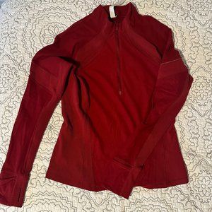 Lululemon burgundy quarter zip jacket (size 10)